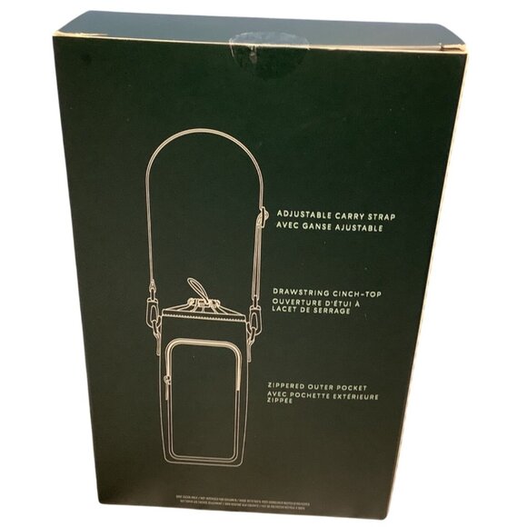 Starbucks 2025 Tumbler Tote With Adjustable Strap & Zipper Pocket Powder Blue - Picture 2 of 4